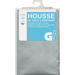Housse de table à repasser gris 135x45 cm