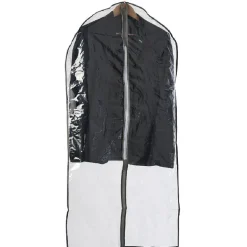 Housse pour vêtements transparent bord gris x3