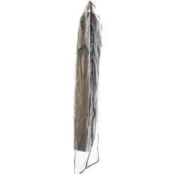 Housse pour vêtements transparent bord gris x3
