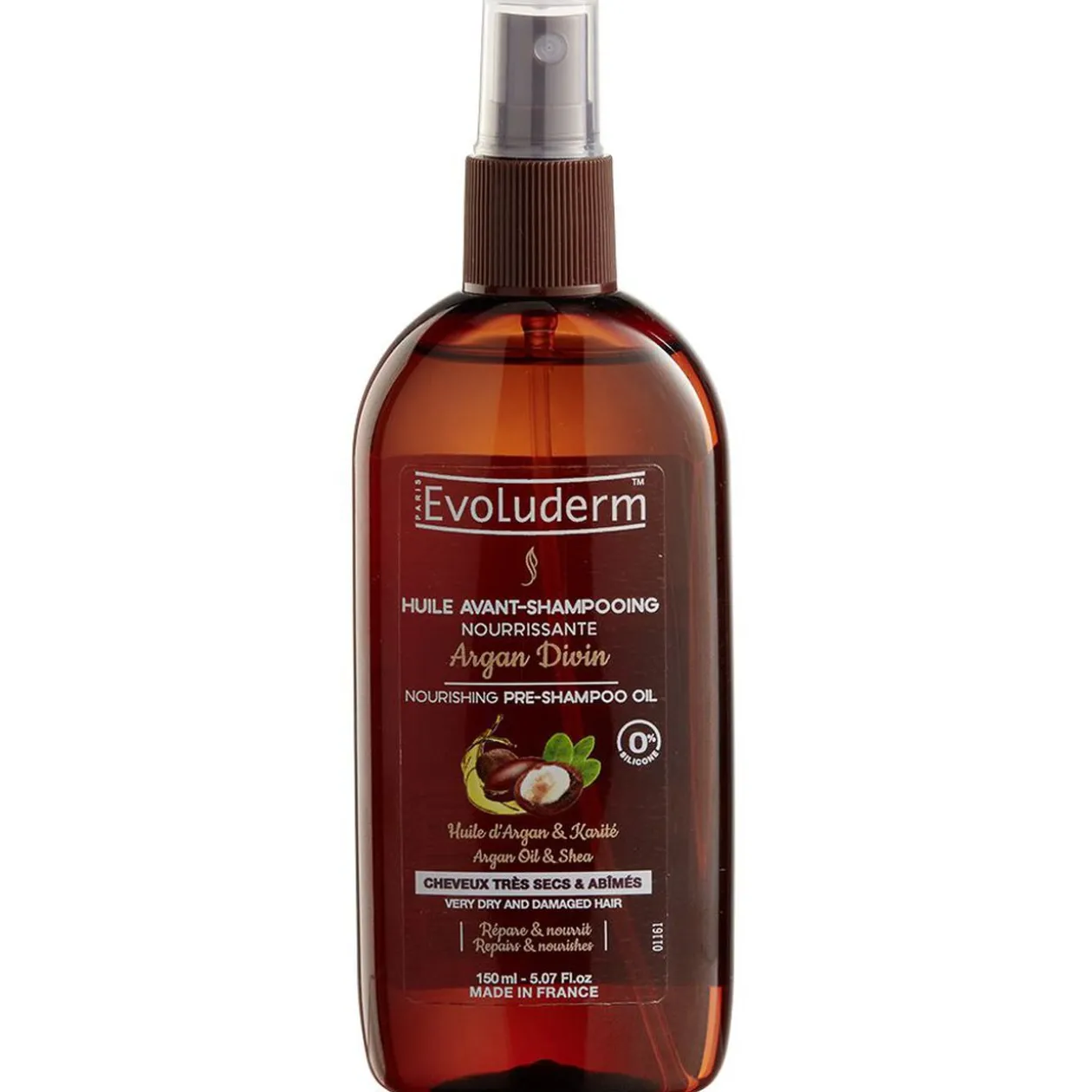 Huile avant Shampooing Evoluderm argan divin 100 ml