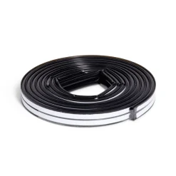 Joint d'isolation adhésif silicone plat pour porte et fenêtre 6m noir