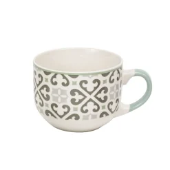 Jumbo en porcelaine motif Carreau de ciment gris 47 cl