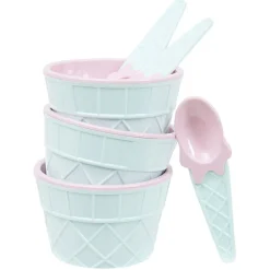 Kit à glace bol et cuillère x3