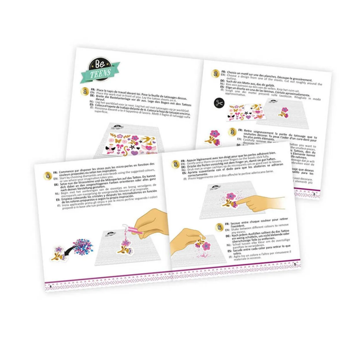 Kit création tatouage de perles Be teens Buki