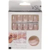 Kit de faux ongles en acrylique rose clair effet miroir