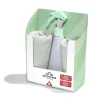 Kit de nettoyage bouteille Ø7xH20cm avec 2 torchons 48x39cm et 30x30cm