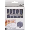 Kit faux ongles couleur mat noir x24