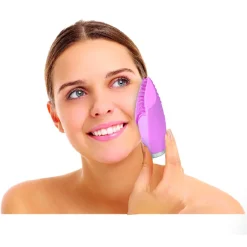 Kit nettoyant visage brosse silicone avec gel Mességué