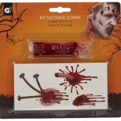 Kit tatouage zombie Halloween