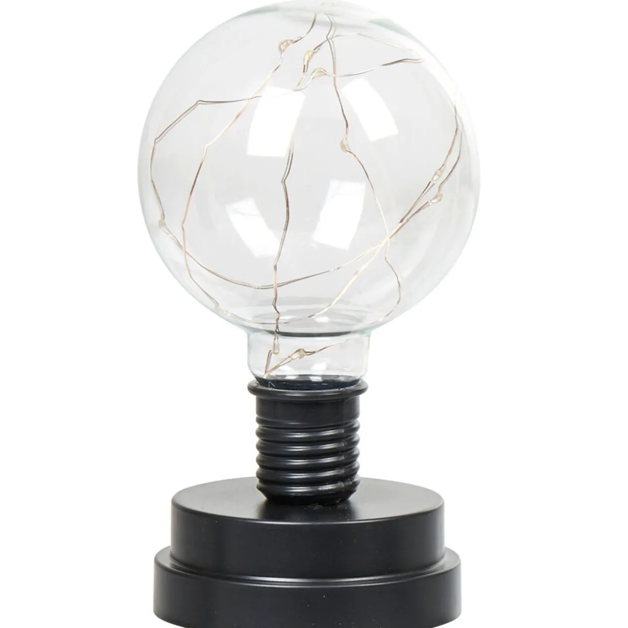 Lampe ampoule transparent et noir