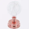 Lampe ampoule transparent et cuivre