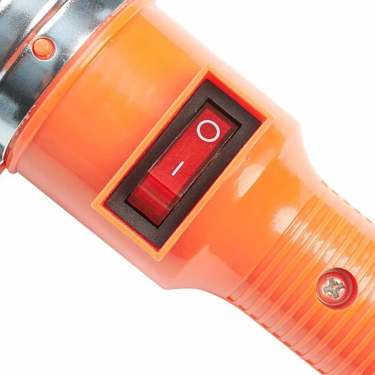 Lampe baladeuse de chantier avec crochet rotatif en métal