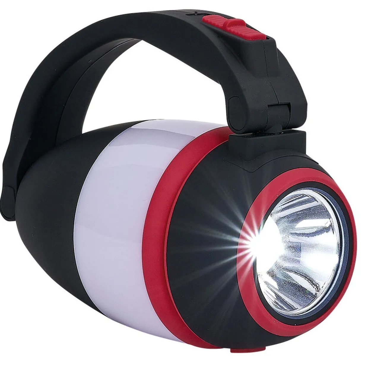 Lampe brico pliable 3en1 noir rouge blanc
