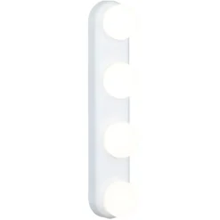 Lampe de miroir 4 spots blanc