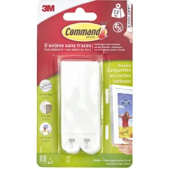 Languette de fixation pour cadre ou tableau grand modèle 4x2