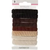 Élastique en mousse noir marron beige x8