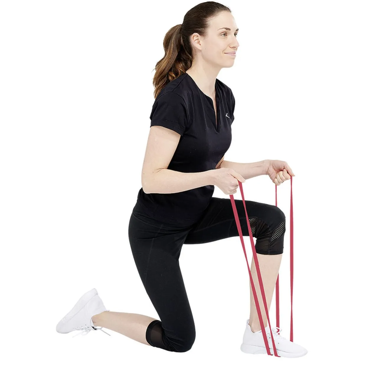 Élastique fitness force 7 à 16 rouge