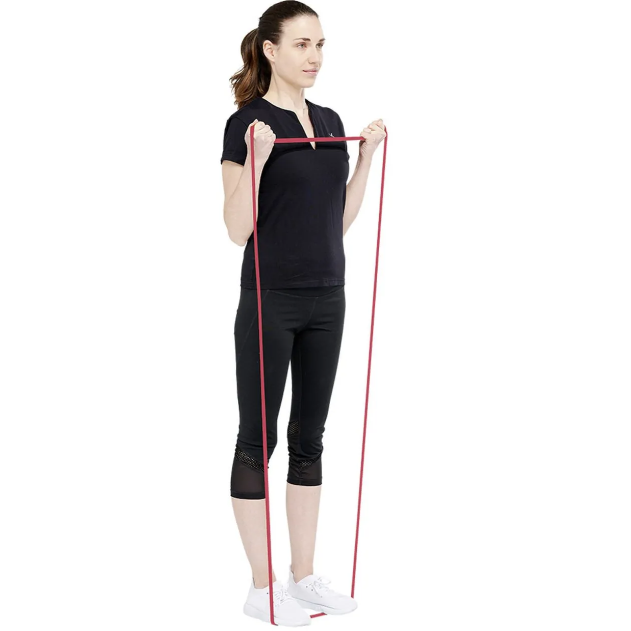 Élastique fitness force 7 à 16 rouge