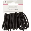 Élastique sans métal noir fil brillant x20