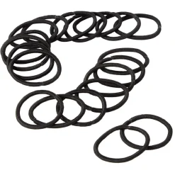 Élastique sans métal noir fil brillant x20