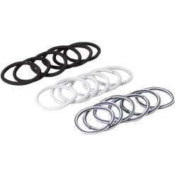 Élastique sans métal noir gris blanc x18