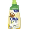 Lessive liquide concentré OMO essence naturelle de rose et lilas blanc