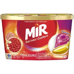 Lessive liquide Pods Mir raviveur de couleur 270g - 20 lavages