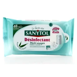 Lingette désinfectante multi usage Sanytol x 48