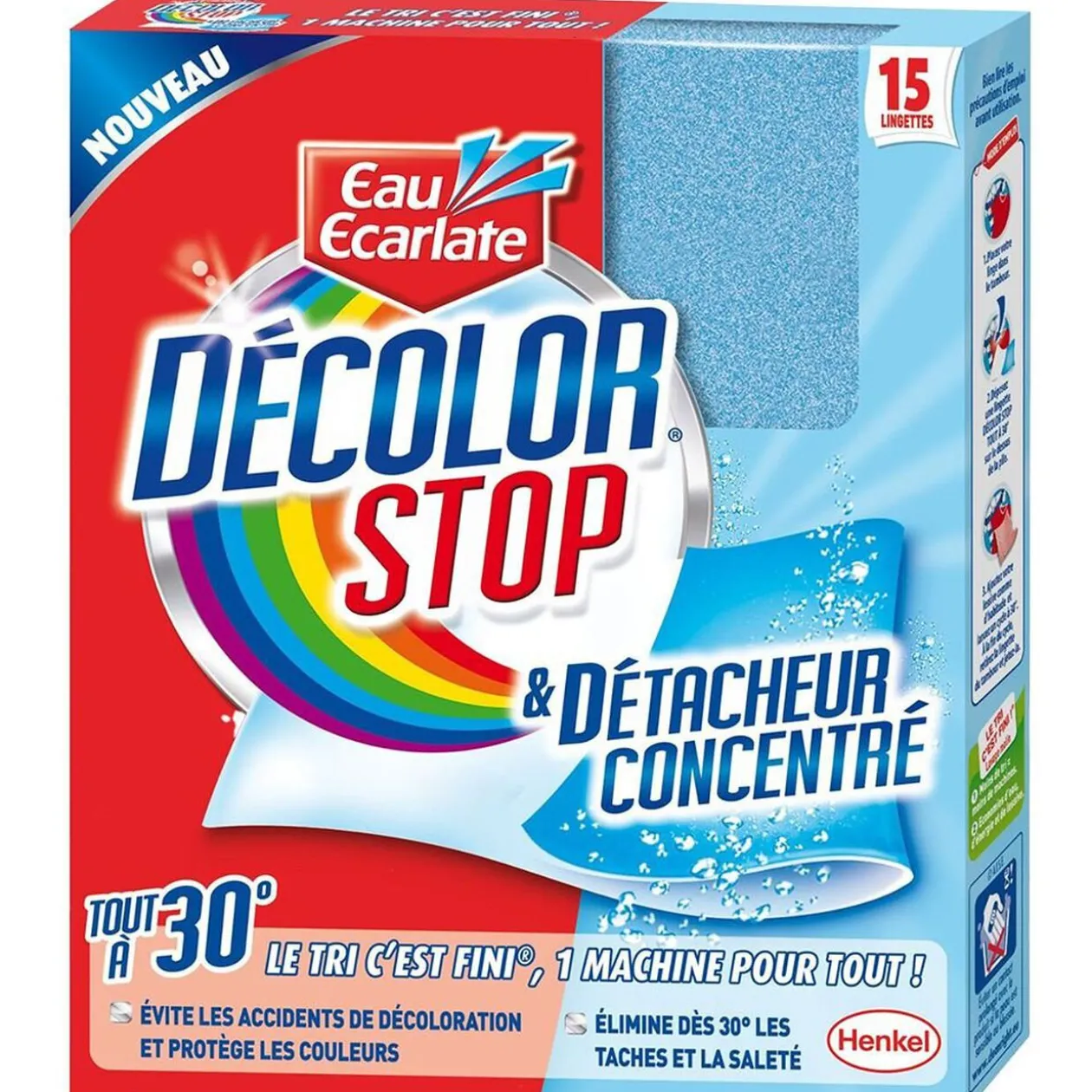 Lingettes Décolor Stop x15