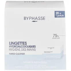 Lingettes hydroalcoolique Byphase hygiène des mains