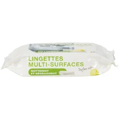 Lingettes nettoyantes multi surface citron