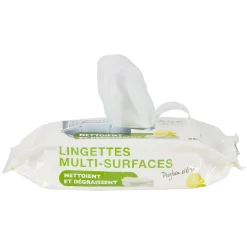 Lingettes nettoyantes multi surface citron
