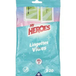 Lingettes vitre x20 My Heroes