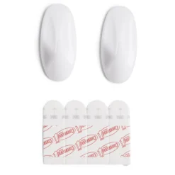 Lot 2 crochets et 4 languettes blancs