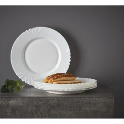 Lot de 6 assiettes plates Luminarc Opal Cadix