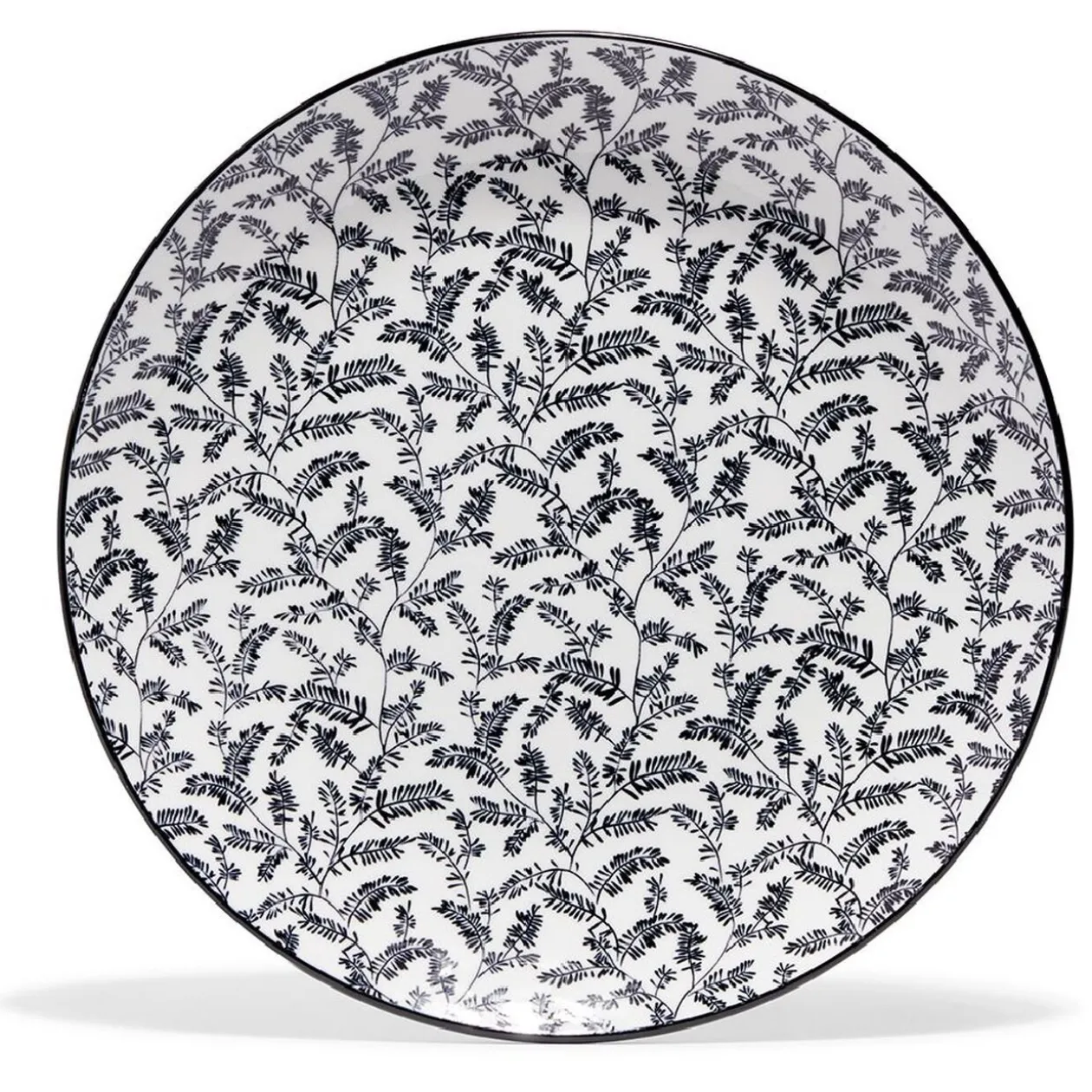 Lot de 4 assiettes plates rondes porcelaine Ø24 cm