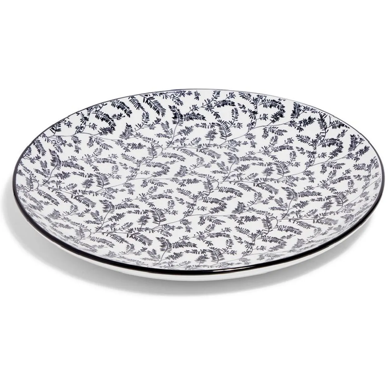 Lot de 4 assiettes plates rondes porcelaine Ø24 cm