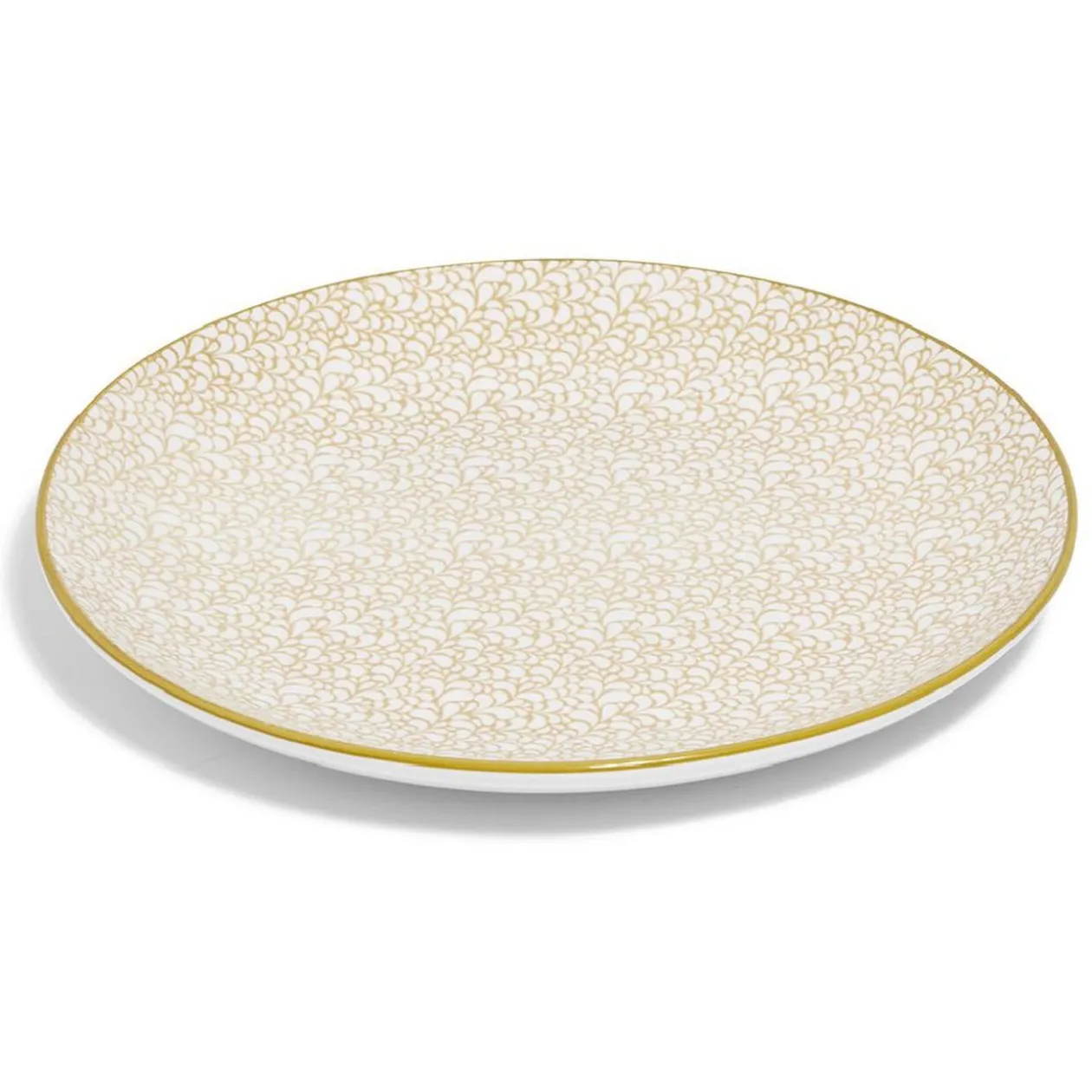 Lot de 4 assiettes plates rondes porcelaine Ø24 cm