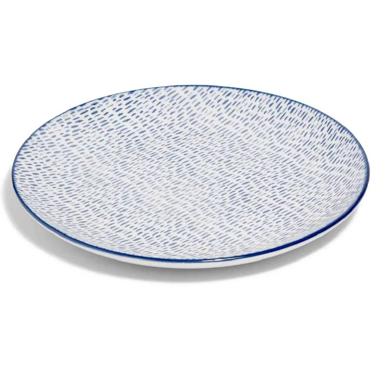 Lot de 4 assiettes plates rondes porcelaine Ø24 cm