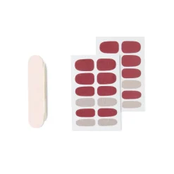 Lot de 24 autocollants vernis à ongles imprimés 5 coloris