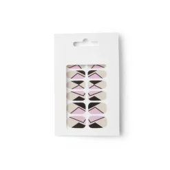 Lot de 24 autocollants vernis à ongles imprimés 5 coloris