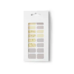 Lot de 24 autocollants vernis à ongles imprimés 6 coloris