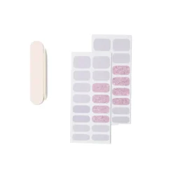 Lot de 24 autocollants vernis à ongles imprimés 6 coloris
