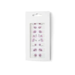 Lot de 24 autocollants vernis à ongles imprimés 6 coloris