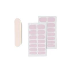 Lot de 24 autocollants vernis à ongles unis 6 coloris