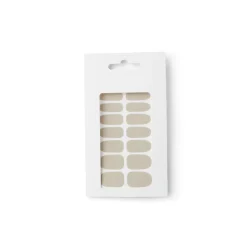 Lot de 24 autocollants vernis à ongles unis 6 coloris