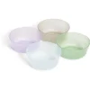 Lot de 4 bols pour enfant en plastique coloré Ø12xH.4,5cm