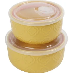 Lot de 2 boîtes alimentaires en céramique