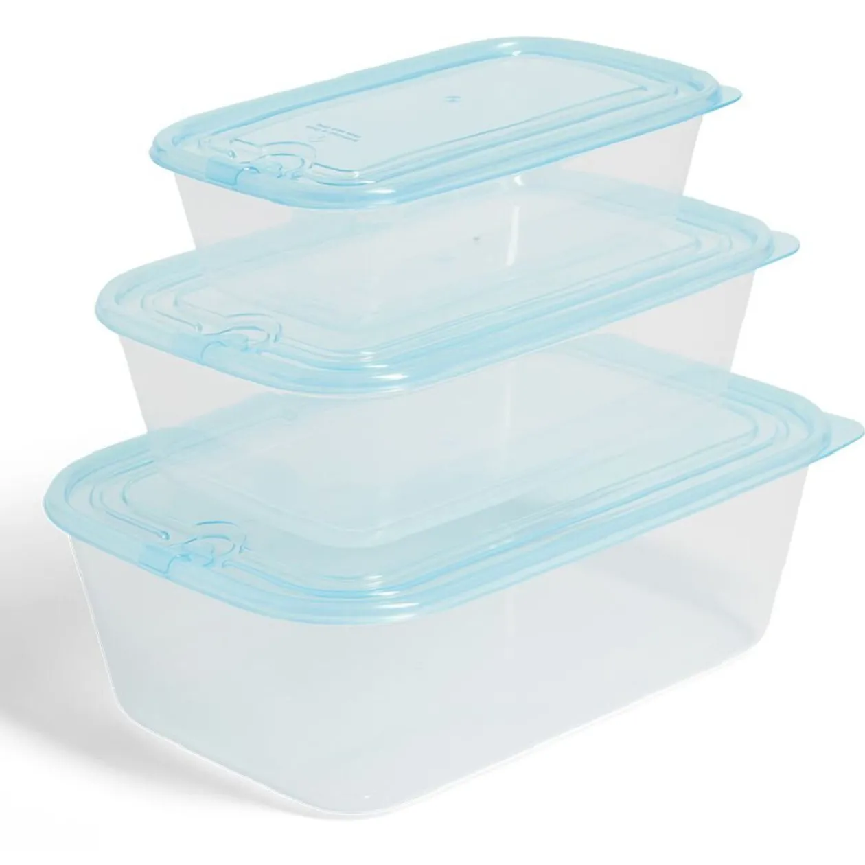 Lot de 3 boîtes de conservation alimentaire en plastique