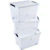 Lot de 3 boîtes de rangement 60 litres